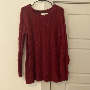 Loft cable knit sweater